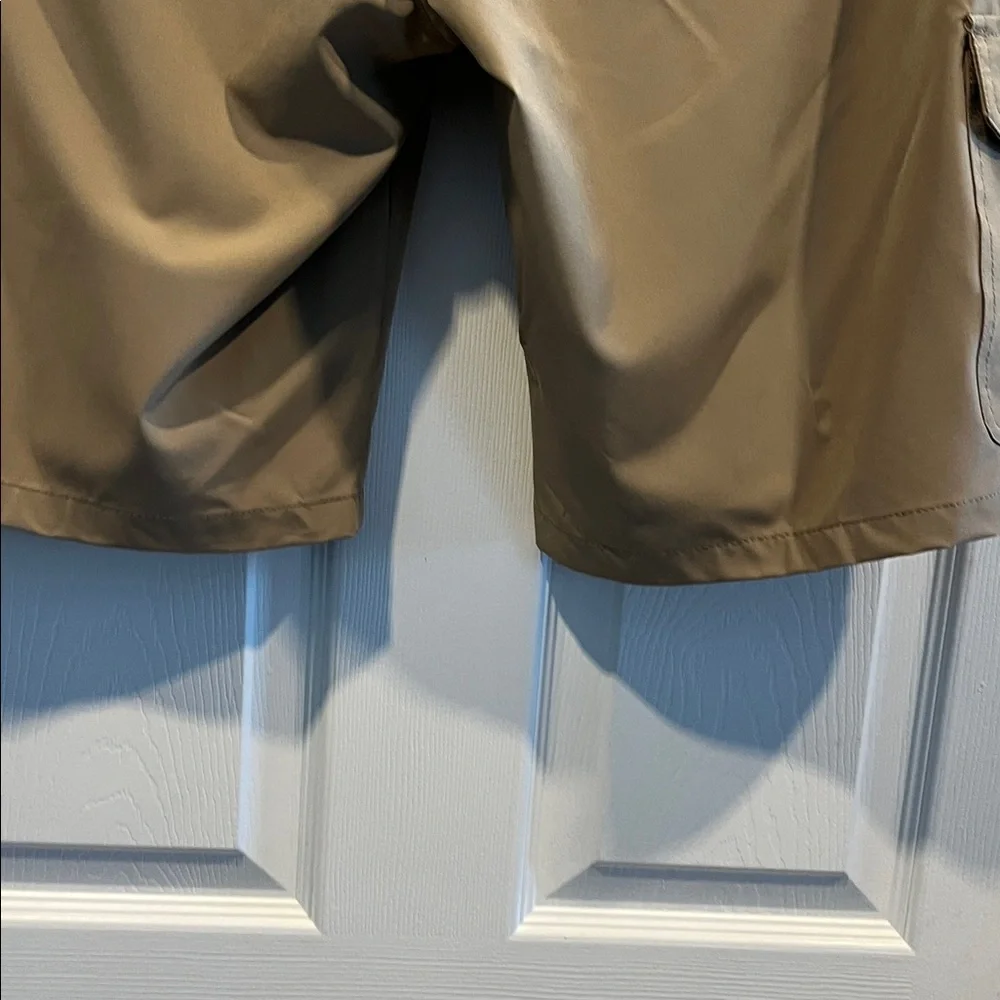 Iron Co Men's Khaki Stretch Cargo Outdoor Quick‎ Dry Shorts Size 38